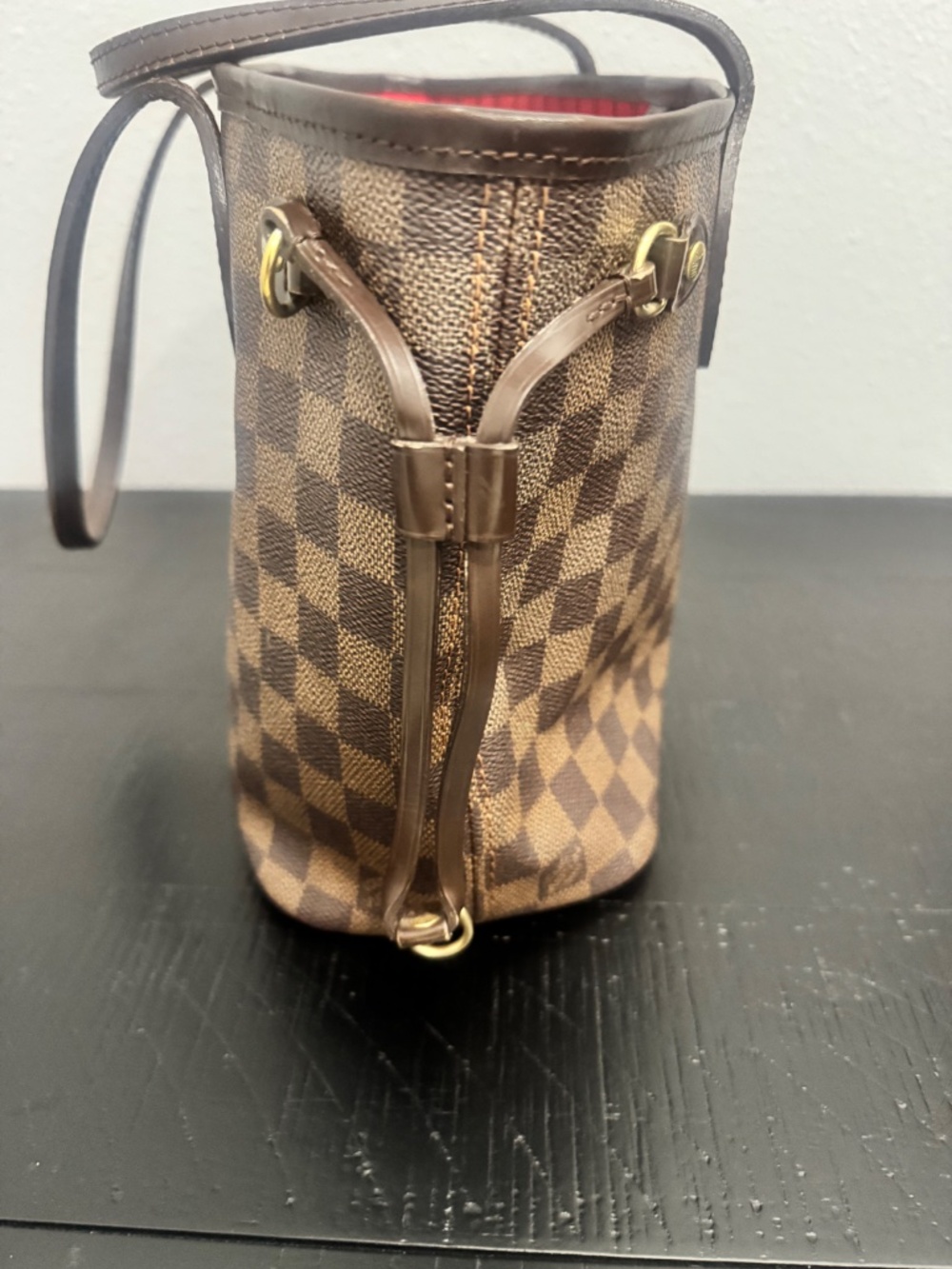Louis Vuitton Neverfull Damier Ebene Tote PM Brown Canvas - Picture 6 of 16